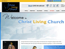 Tablet Screenshot of christlivingchurch.com